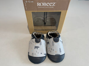 Chaussons Robeez wintering bear gris clair marine