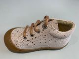 Bottines naturino cocoon suede dotted pink