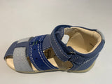 Sandalettes kickers bigbazar 2 bleu tricolore