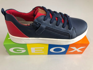 Chaussures basses Geox DJ rock navy red