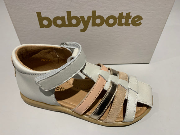 Sandalettes Babybotte 9470B644 teriyaki softy blanc rose