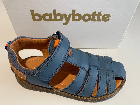 Sandalettes babybotte kiko bleu