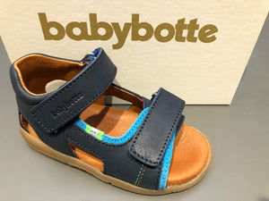Sandalettes Babybotte toto bleu