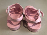 Sandalettes méduse rose pastel