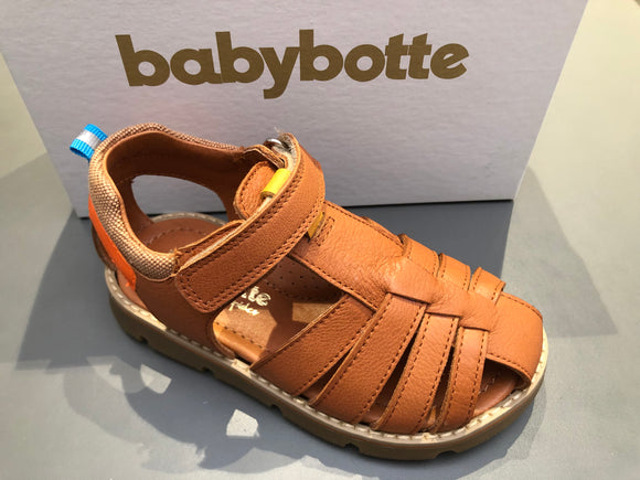 Sandalettes Babybotte kiko cognac